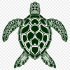 Stunning Sea Turtle Vector Drawing