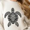 Ornate Sea Turtle In DXF Format