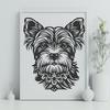 Ornate Yorkshire Terrier In SVG