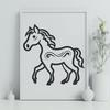 Horse Stencil In SVG, PNG, PDF And DXF Formats