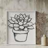 Creative Desert Plant - Vinyl DXF