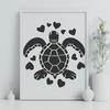 Creative Sea Turtle Vector Craft File - Free SVG Download