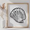 Artistic Seashell - Laser Engraver DXF Free Download