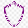 A simple metal shield design, suitable for vector art and cutting machine projects.
