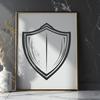 Free Unique Shield Digital Artwork PDF - Commercial Use