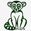 Free Unique Lemur Vector Drawing PDF - Commercial Use