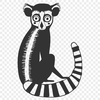 Free Creative Lemur Decal