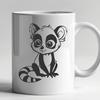 Lemur Printable Image In SVG, PNG, PDF And DXF Formats