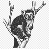 Creative Lemur SVG - For Craft Project