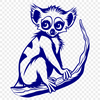 Creative Lemur Vector Drawing