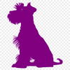 Artistic Sitting Miniature Schnauzer SVG