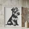 Unique Miniature Schnauzer - Glowforge SVG Free Download