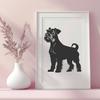 Standing Miniature Schnauzer Printable Image