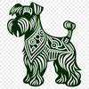 Artistic Miniature Schnauzer Clipart