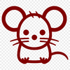 Mouse Template In SVG, PNG, PDF And DXF Formats