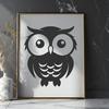 Stunning Owl - Glowforge PNG Free Download