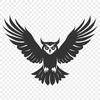 Stunning Flying Owl Vector Drawing