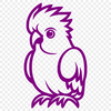 Free Cute Parrot Digital Drawing