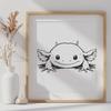 Beautiful Axolotl In PDF