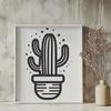 Beautiful Cactus In DXF Format - Free Download