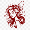 Floral Fairy SVG, PNG, PDF And DXF Files