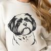 Artistic Shih Tzu SVG, PNG, PDF And DXF Files