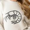 Unique Prawn SVG, PNG, PDF And DXF Files