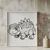 Unique Baby Dinosaur Illustration