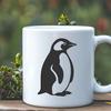 Stunning Penguin In DXF Format