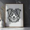 Ornate Dog PNG - For Laser Engraver Project