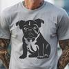 Artistic Bulldog Printable Artwork In SVG For Free Download