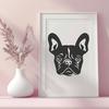 Artistic French Bulldog SVG - For Animal Project