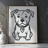 Stunning Puppy Image In DXF For Free Download