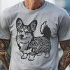 Ornate Standing Welsh Corgi - PNG