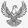 Free Beautiful Pheonix Stencil