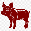 Free Unique Pig Printable Artwork SVG - Commercial Use