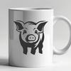 Free Stunning Pig - Free DXF Download, Commercial Use