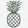 Unique Pineapple Drawing