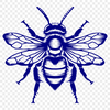 Bee Artwork In SVG, PNG, PDF And DXF File Formats