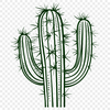 Free Artistic Cactus Stencil