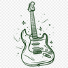 Free Unique Guitar Drawing