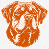 Free Unique Rottweiler Vector Drawing