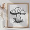 Beautiful Mushroom In PDF & PNG