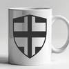 Clean and Simple Shield Clip Art Illustration A simple vector shield design with a clean and modern aesthetic.