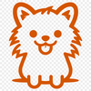 Cute Pomeranian DXF