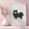 Stunning Standing Pomeranian - DXF