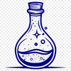 Potion Bottle SVG, PNG, PDF And DXF Files