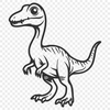 Beautiful Baby Dinosaur SVG, PNG, PDF And DXF Files