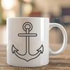 Anchor Decal In SVG, PNG, PDF And DXF Formats