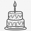 Creative Birthday Cake In PDF - Free Digital Download